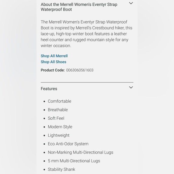 Merrell Eventyr Strap Waterproof Boot Size 10 - Picture 6 of 10